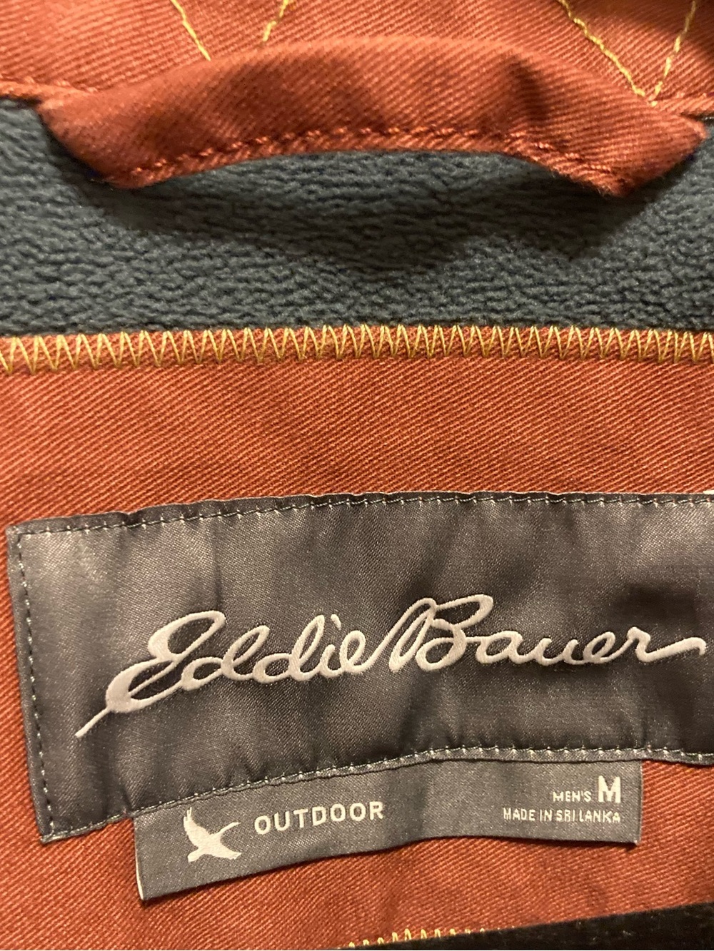 EDDIE BAUER Men's Legend Wash Flex Fleece-Lined Shirt Jacket - Size Medium - Picture 7 of 8